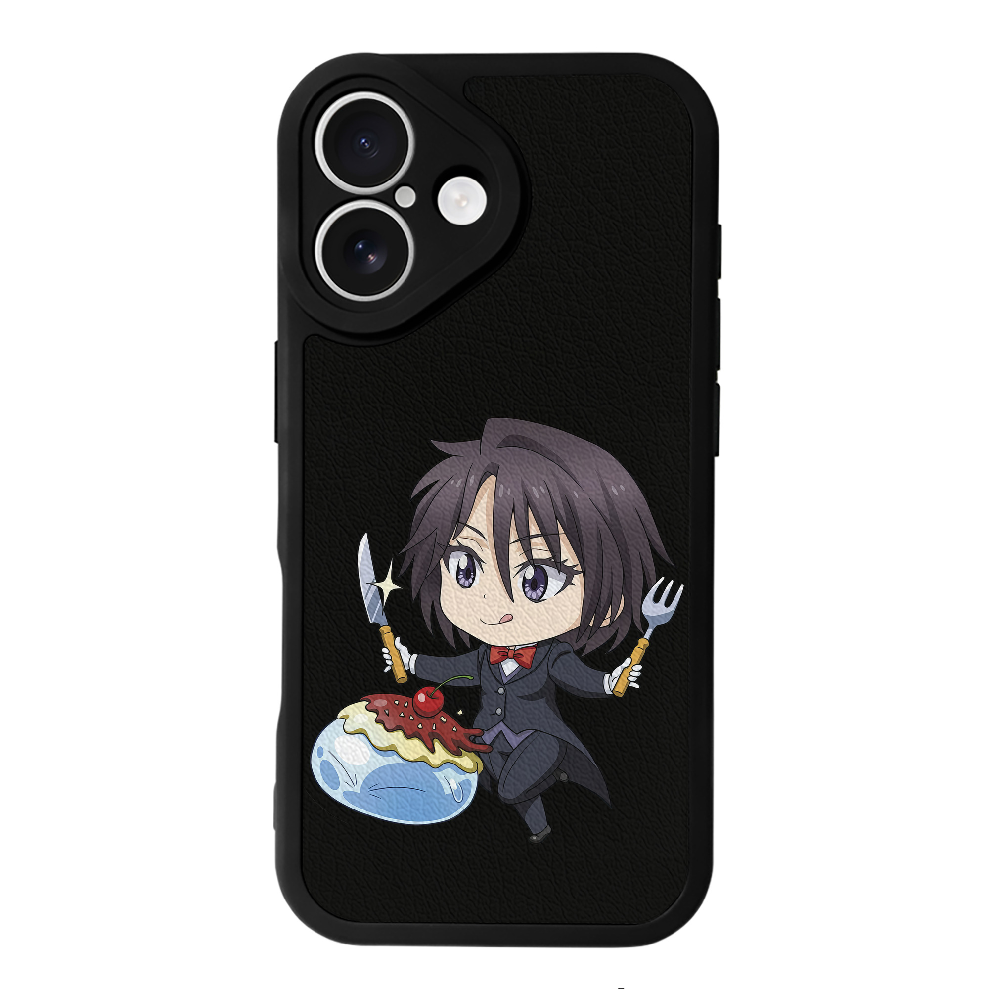 （画像用） 転スラ Regarding Reincarnated to Slime 【iPhone 16シリーズ対応】シリコンスマホケース（レザー調） 材質：シリコン